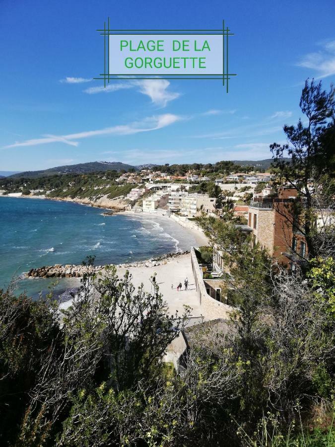 T2 Rez De Jardin 300M Plage De Beaucours Sanary Sur Mer Bagian luar foto